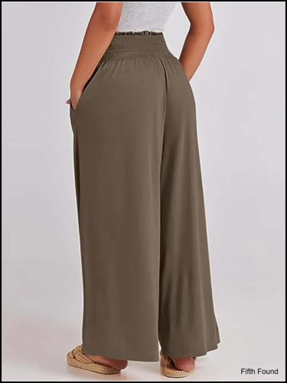 Wide Leg Palazzo Pants with Pockets High Waisted Lounge Pant Boho Summer